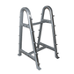 TROY 12-Sided Rubber Straight Barbell Set with Rack 20lbs - 110lbs