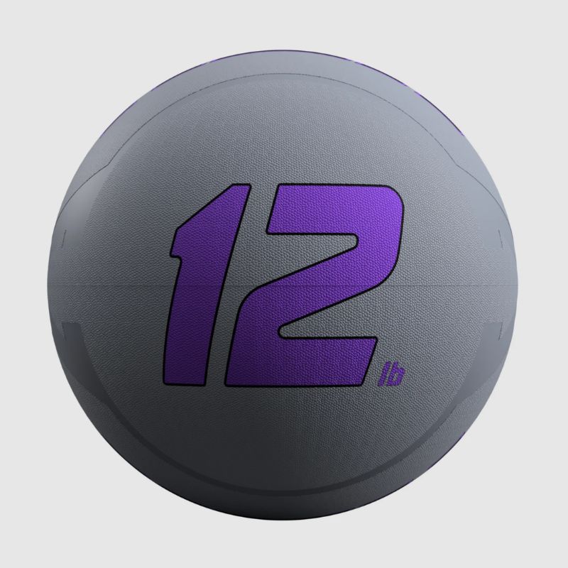 12 lb VTX Medicine ball on a white background