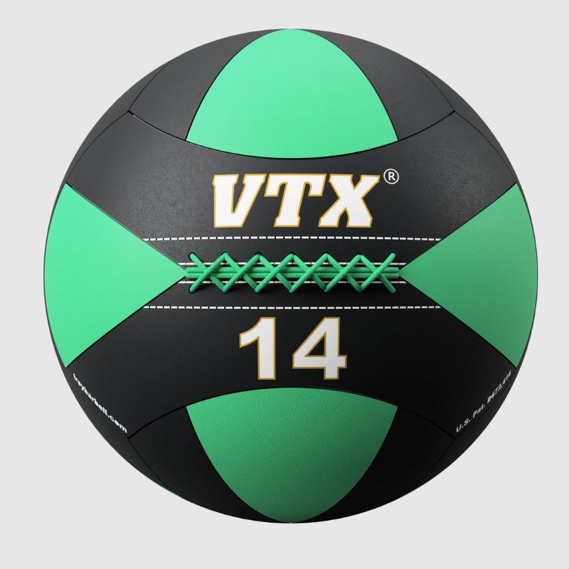 14 lb  VTX Wall Ball on a white background