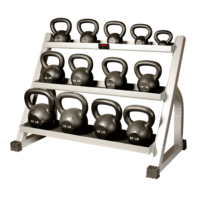 15100  YORK Kettlebell Stand Sample with Kettlebell