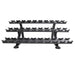15 Pair Signature Dumbbell Saddle Rack Front View