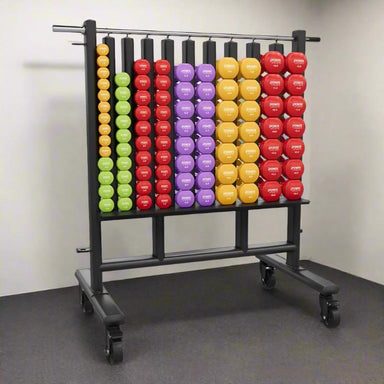 Premium Dumbbell Rack w/44 Pairs Deluxe Vinyl Dumbbells | 63120