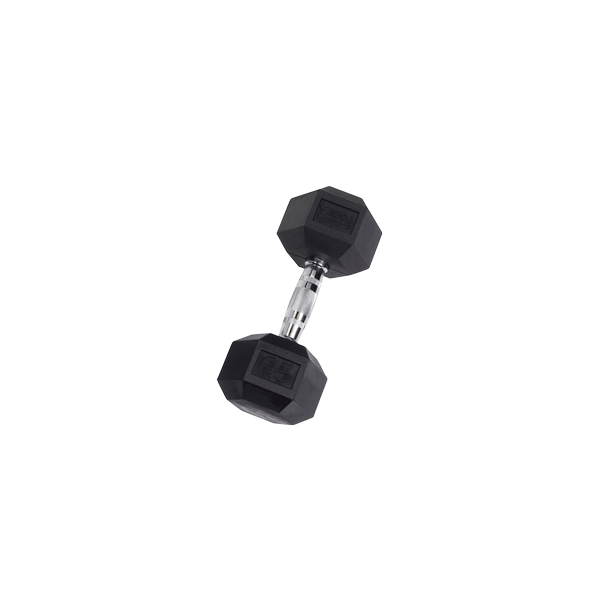 Body Solid SDR Rubber Hex Dumbbell