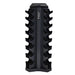 3-25lb or 5-30lb rubber hex straight handle dumbbells 8pr Vertical Dumbbell Rack Front View