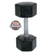 30lb rubber hex  tri-grip handle dumbbells details