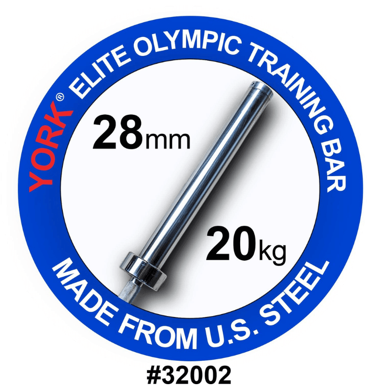 32002  YORK 20 kg Elite Olympic Training Weight Bar