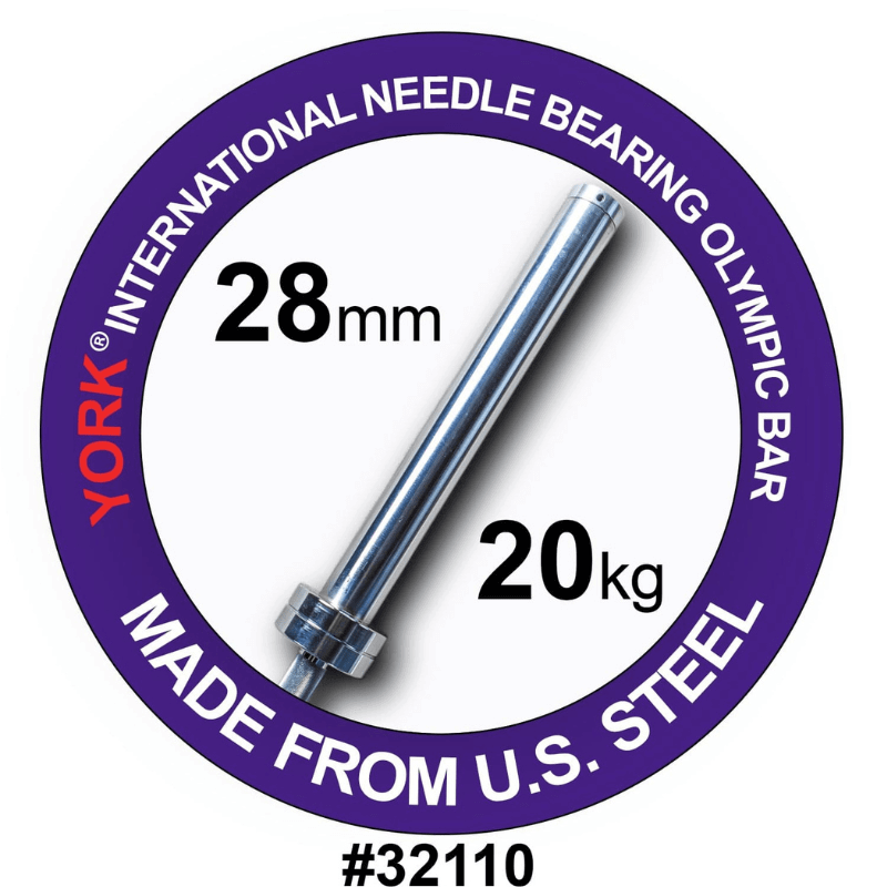 32110  YORK Men’s North American Chrome Olympic Training Weight Bar