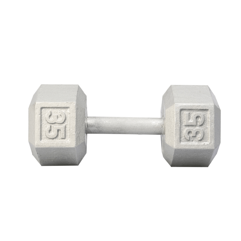 3480  YORK Cast Iron Hex Dumbbell 35 lb