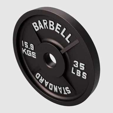 35 lbs Cast Iron Olympic Plate - Black