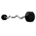40 lb EZ Curl Fixed Rubber Barbell