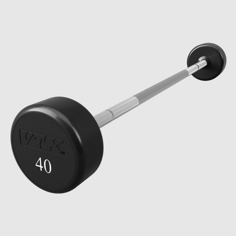 40 lb of VTX ROUND URETHANE FIXED STRAIGHT BARBELL - XSB-U