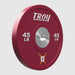 45 lb Troy PO-SBPL Performance Color Rubber Bumper Plate with Custom Logo 1