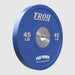 45 lb Troy PO-SBPL Performance Color Rubber Bumper Plate with Custom Logo 3 Blue