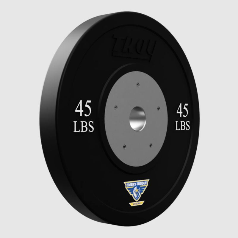 45 lbs Troy BCO-SBP Black Competiton Bumper Plates - Custom Logo 4