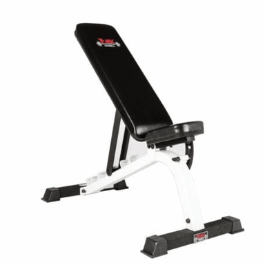 York FT Flat-to-Incline Utility Bench White Frame/Black Upholstery | 48003