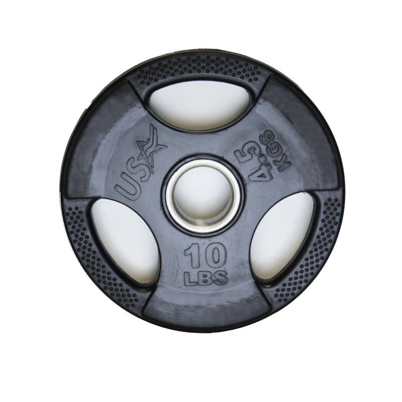 USA Sports by Troy Economy Grade Rubber Olympic Grip Plate | GP-R  10lb