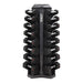 5-25lb urethane hex  tri-grip handle dumbbells w_ 8pr Vertical Dumbbell Rack Front View