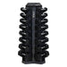 5-30lb rubber hex  tri-grip handle dumbbells w_ 8pr Vertical Dumbbell Rack