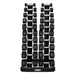 5-50lb urethane hex tri-grip handle dumbbells w_ 10 pair Vertical Dumbbell Rack Front View