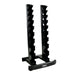 5-50lb rubber hex straight handle Vertical Dumbbell Rack