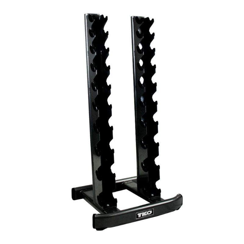 5-50lb rubber hex straight handle Vertical Dumbbell Rack