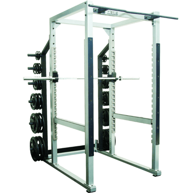 York ST Power Rack with Hook Plates - 40" Width - Silver | 55006