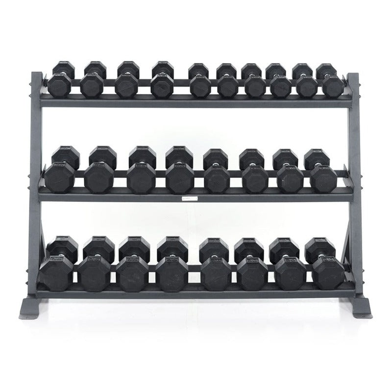 Power Systems Granite Series Horizontal Dumbbell Rack | 27835 Sample with Dumbbell