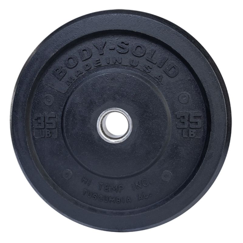 Body Solid OBPH Premium Bumper Plates 35 lb bumper plate front