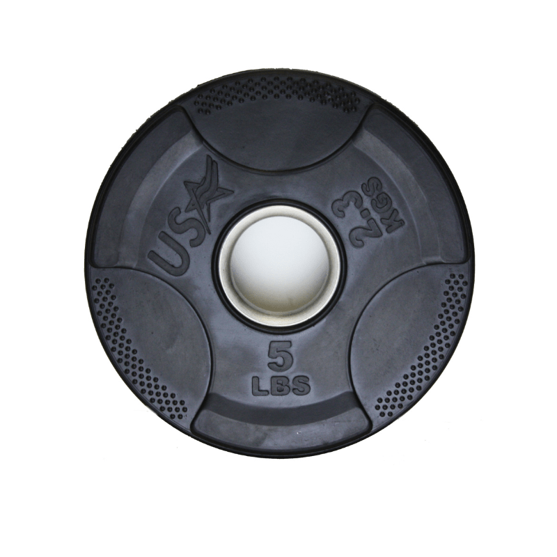 USA Sports by Troy Economy Grade Rubber Olympic Grip Plate | GP-R 5lb