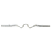 York Std Chrome Super Curl Bar w/ Fixed Inner Collars | 6003