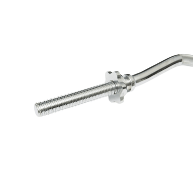 York Std Chrome Spin-Lock Curl Bar w/ Spin-Lock Collars | 6004