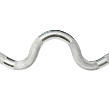 York Std Chrome Spin-Lock Super Curl Bar w/ Spin-Lock Collars | 6007