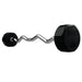 60 lb EZ Curl Fixed Rubber Barbell