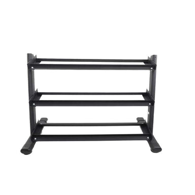  6230-B TKO 3-Tier Rail Dumbbell Rack, Black Main