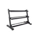  6230-B TKO 3-Tier Rail Dumbbell Rack, Black Side