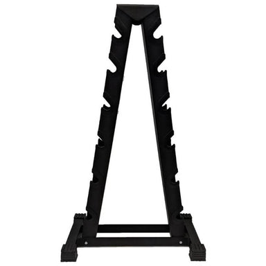 69002  YORK 2 Sided A-Frame Dumbbell Rack - Black  Accommodates Rubber Hex or Chrome  (Any 6 prs. 2.5 - 30) Empty