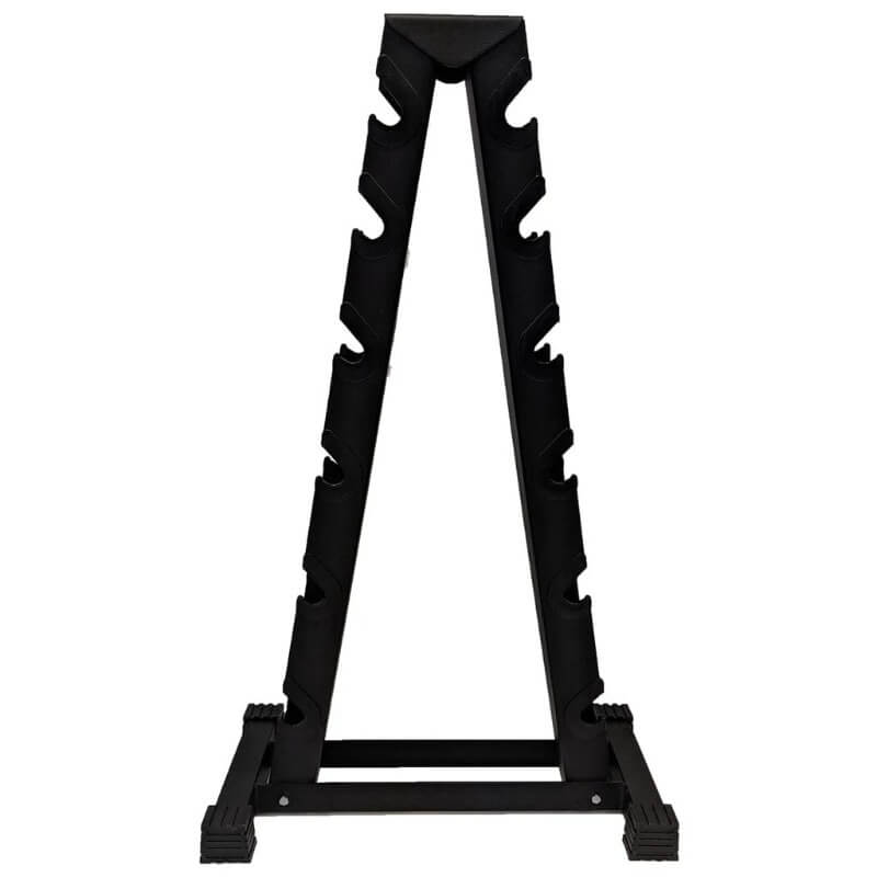 69002  YORK 2 Sided A-Frame Dumbbell Rack - Black  Accommodates Rubber Hex or Chrome  (Any 6 prs. 2.5 - 30) Empty