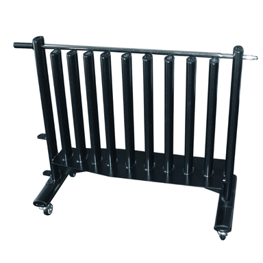 69031  YORK Neo-Hex Fitbell Rack with  Security Bar - Black  (40" W x 28" D x 43" H)