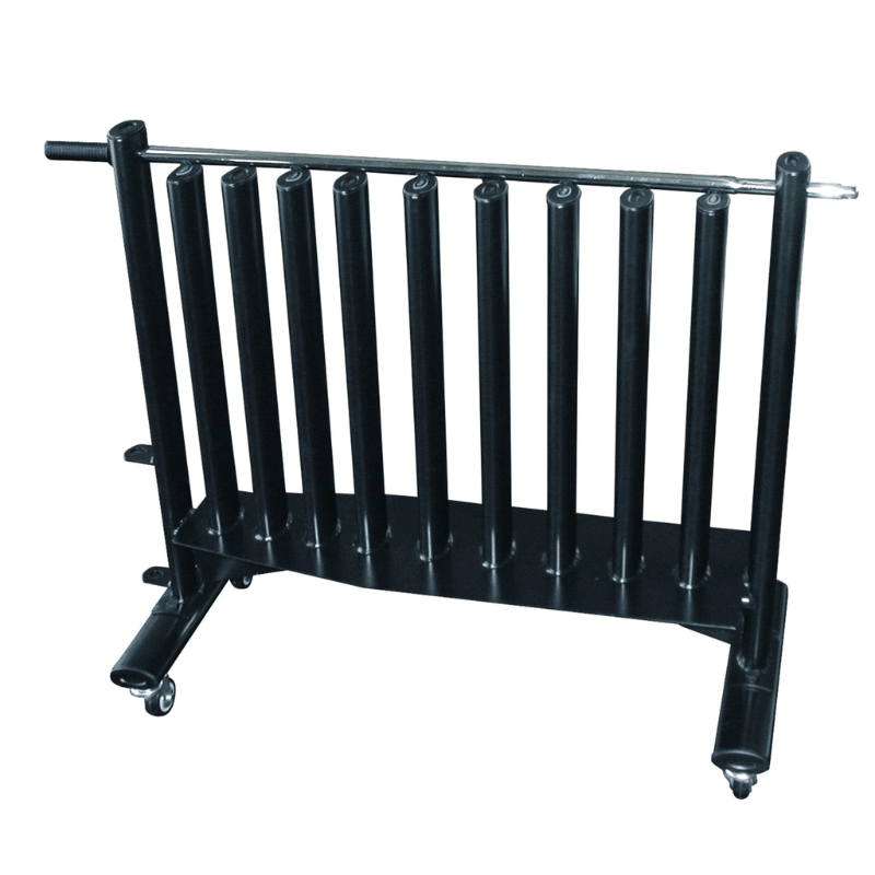 69031  YORK Neo-Hex Fitbell Rack with  Security Bar - Black  (40" W x 28" D x 43" H)