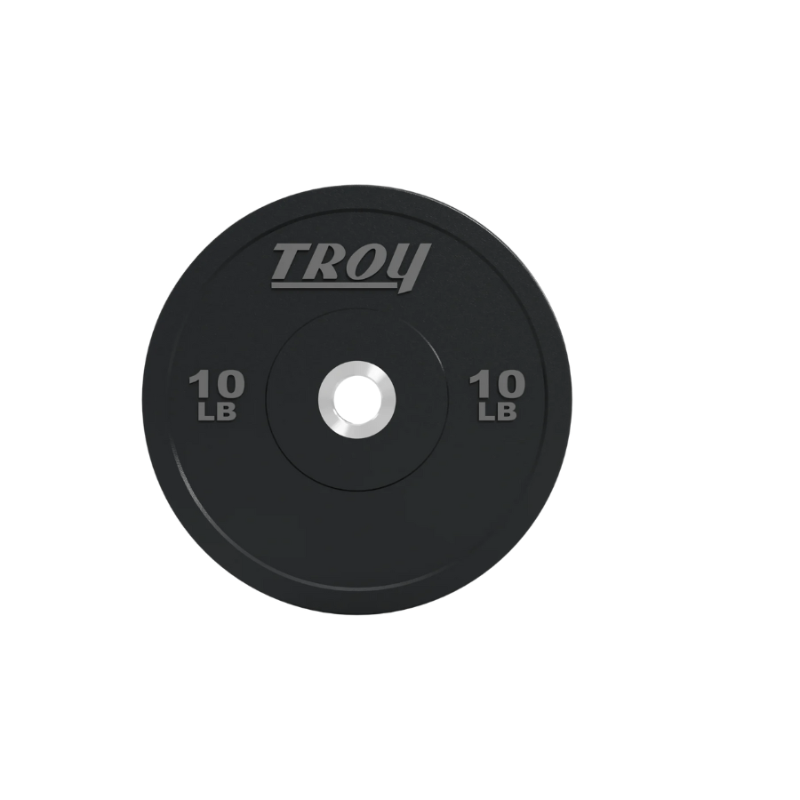 Troy Performance Black Customer Logo Rubber Bumper Plate | BPO-SBPL  10lb