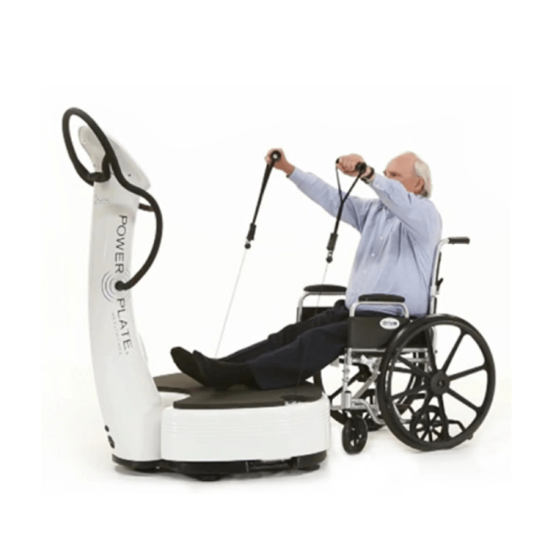 Power Plate Pro7™HC (Healthcare)-White In Use Wheelchair