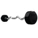 70 lb EZ Curl Fixed Rubber Barbell