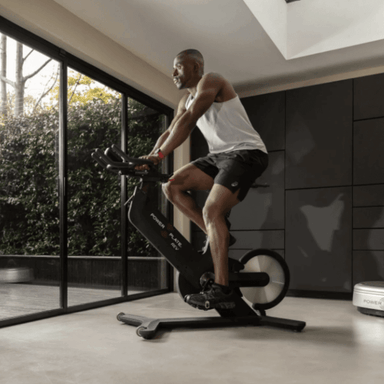 71-REV Power Plate  REV Elite Indoor Cycling Wood Grain Finish Sample Exercise