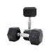 804RX-A10  TKO 5-50 lb Rubber Hex Contour Dumbbell 25 lb Pair