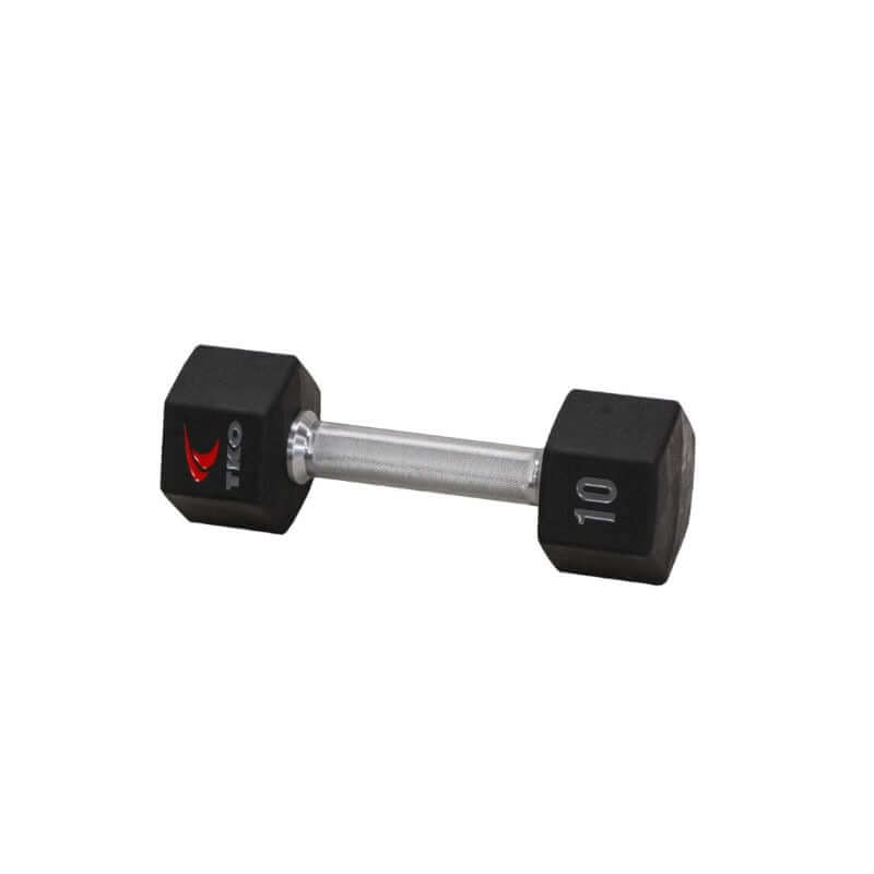 816TXU  TKO Urethane Hex Dumbbell Set, Tri-Grip 10 lb