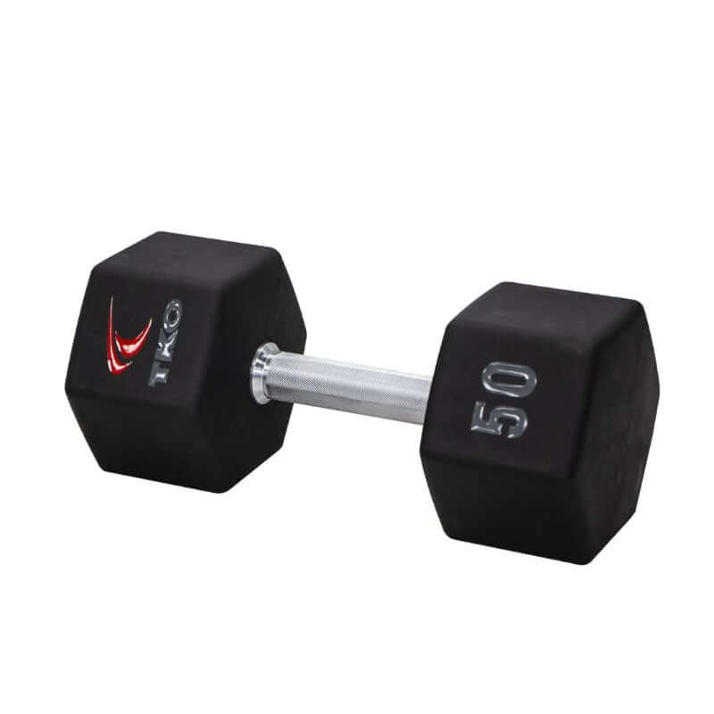 816TXU  TKO Urethane Hex Dumbbell Set, Tri-Grip 50 lb