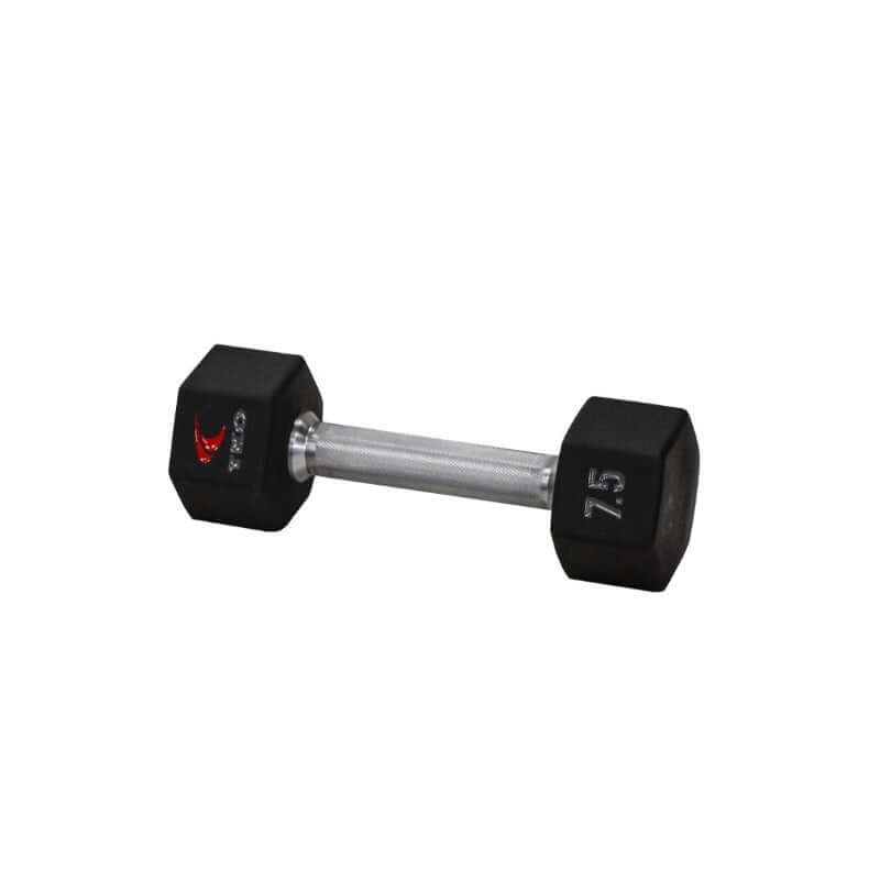 816TXU  TKO Urethane Hex Dumbbell Set, Tri-Grip 7.5 lb