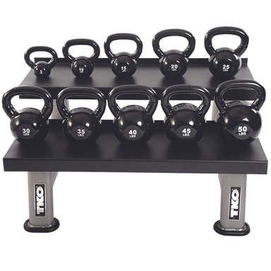 859KR  TKO 2 - Tier Kettle Bell Rack Sample with Kettlebell 