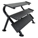 890HDR-BK 3 Tier Horizontal Dumbbell Rack Side View