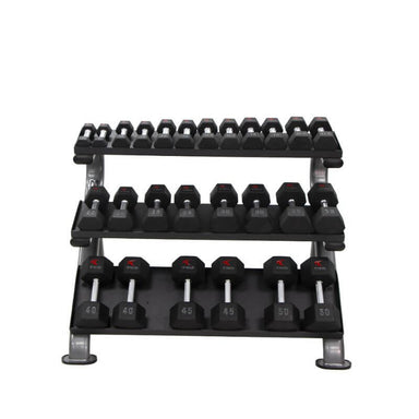 890HDR-B TKO  3-Tier Horizontal Dumbbell Rack (Holds 5-75lbs) 